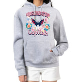 NHL Washington Capitals G-III 4Her by Carl Banks Women's Flower Logo Pullover Hoodie - Heather Gray