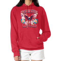 NHL Washington Capitals G-III 4Her by Carl Banks Women's Flower Logo Pullover Hoodie - Red
