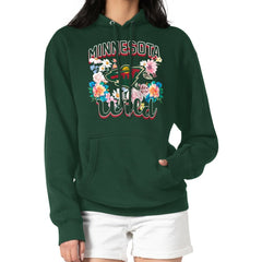 NHL Minnesota Wild G-III 4Her by Carl Banks Women's Flower Logo Pullover Hoodie - Green