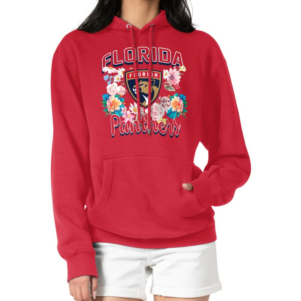 NHL Florida Panthers G-III 4Her by Carl Banks Women's Flower Logo Pullover Hoodie - Red
