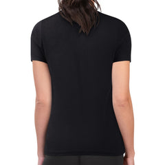 NHL Boston Bruins G-III 4Her by Carl Banks Women's Super-Slim Fit Lightweight Flower Logo T-Shirt - Black