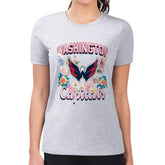 NHL Washington Capitals G-III 4Her by Carl Banks Women's Super-Slim Fit Lightweight Flower Logo T-Shirt - Heather Gray