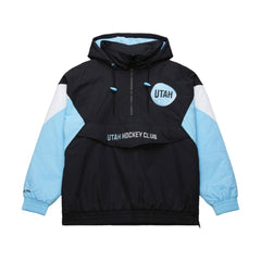 NHL Utah Hockey Club Mitchell & Ness Retro Anorak Half-Zip Jacket - Black
