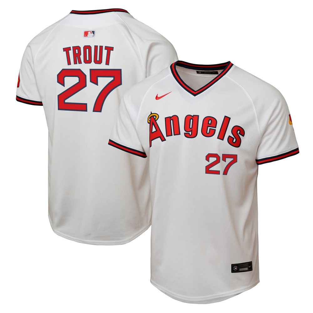 MLB Mike Trout Los Angeles Angels Nike Youth Alternate 2 Limited Player Jersey - White