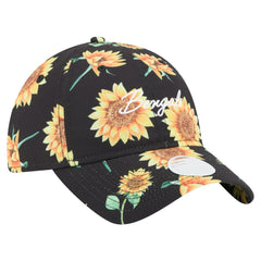 Cincinnati Bengals New Era Women's Adventure Sunflower 9TWENTY Adjustable Hat Black