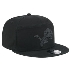 Detroit Lions New Era Adventure Canvas Split Panel 9FIFTY Snapback Hat Black