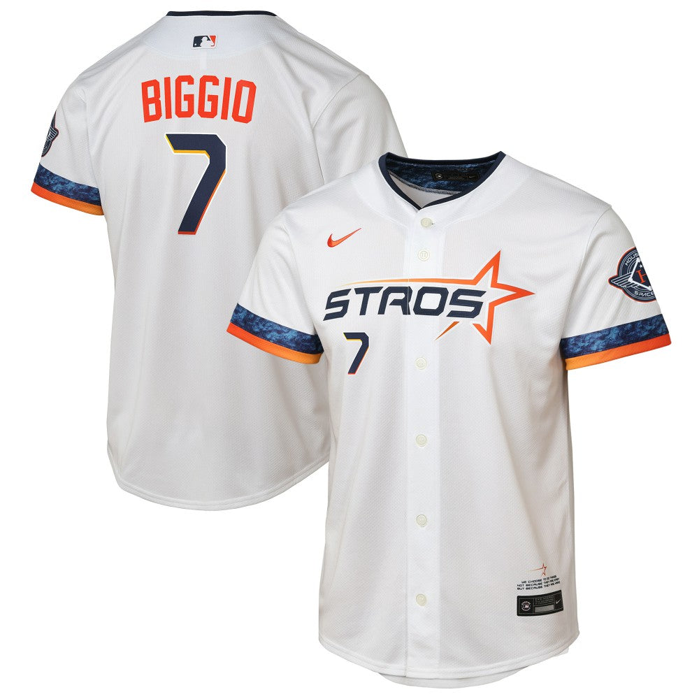 MLB Craig Biggio Houston Astros Nike Youth 2025 City Connect Limited Player Jersey - White