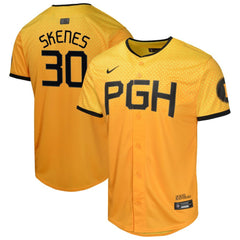 MLB Paul Skenes Pittsburgh Pirates Nike Youth City Connect Limited Jersey - Gold