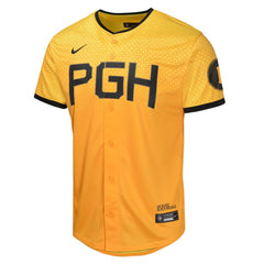 MLB Paul Skenes Pittsburgh Pirates Nike Youth City Connect Limited Jersey - Gold