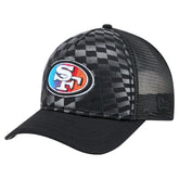 San Francisco 49ers New Era Gradient 9FORTY Adjustable Hat Black