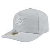 Miami Dolphins New Era Color Pack A-Frame 59FIFTY Fitted Hat Gray