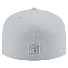 Miami Dolphins New Era Color Pack A-Frame 59FIFTY Fitted Hat Gray