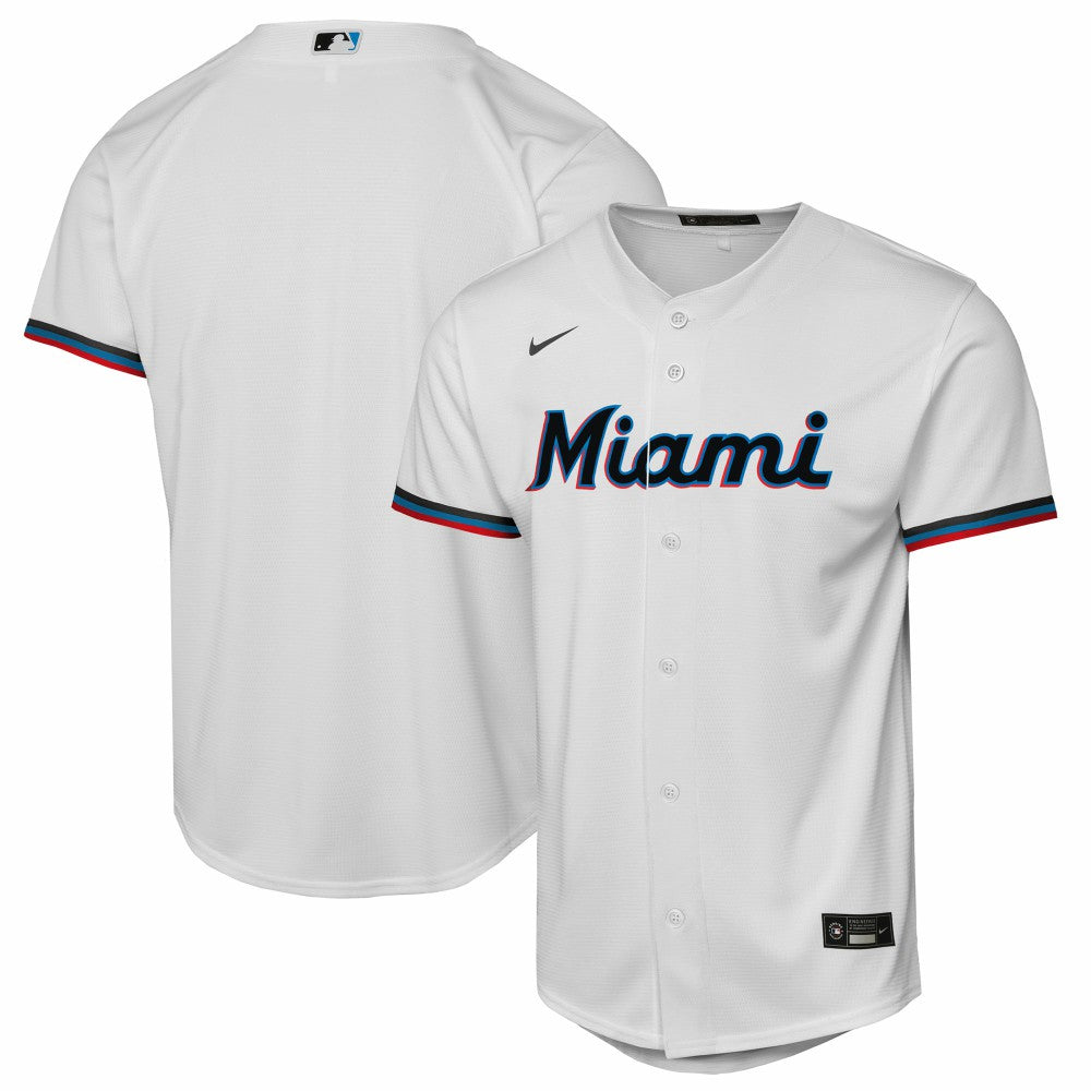 MLB Miami Marlins Nike Youth Home Replica Jersey - White
