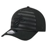 Miami Heat Game Day Flag A-Frame 9FORTY Adjustable Hat Black