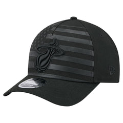 Miami Heat Game Day Flag A-Frame 9FORTY Adjustable Hat Black