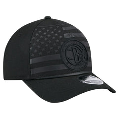 Brooklyn Nets Game Day Flag A-Frame 9FORTY Adjustable Hat Black