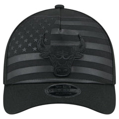 Chicago Bulls Game Day Flag A-Frame 9FORTY Adjustable Hat Black