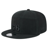 Philadelphia 76ers Adventure Canvas Split Panel 9FIFTY Snapback Hat Black