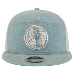 Dallas Mavericks Adventure Denim Split Panel 9FIFTY Snapback Trucker Hat
