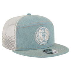 Dallas Mavericks Adventure Denim Split Panel 9FIFTY Snapback Trucker Hat