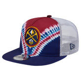 Denver Nuggets Throwback Dye Golfer Snapback Hat Navy/Red