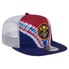 Denver Nuggets Throwback Dye Golfer Snapback Hat Navy/Red