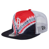 Houston Rockets Throwback Dye Golfer Snapback Hat Black/Red