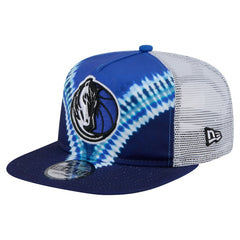 Dallas Mavericks Throwback Dye Golfer Snapback Hat Navy/Blue