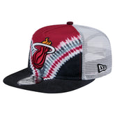Miami Heat Throwback Dye Golfer Snapback Hat Black/Red