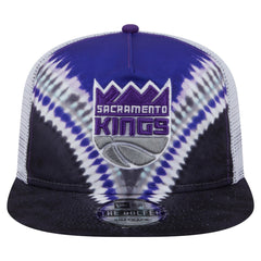 Sacramento Kings Throwback Dye Golfer Snapback Hat Black/Purple