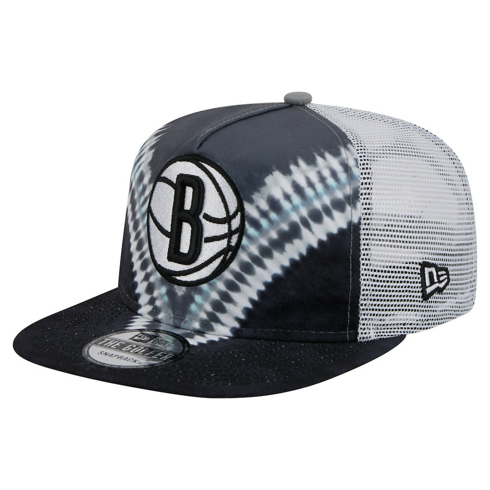 Brooklyn Nets Throwback Dye Golfer Snapback Hat Black/Gray