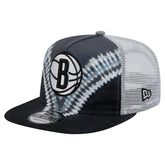 Brooklyn Nets Throwback Dye Golfer Snapback Hat Black/Gray