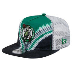 Boston Celtics Throwback Dye Golfer Snapback Hat Black/Kelly Green