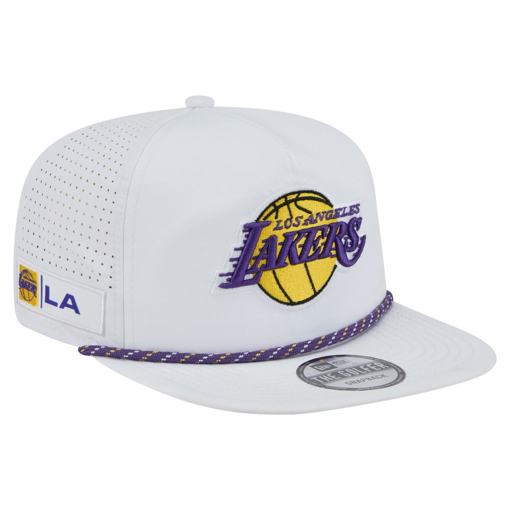Los Angeles Lakers Performance Rope Golfer Adjustable Hat White