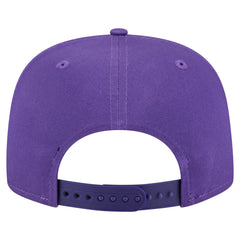 Los Angeles Lakers Team Text Golfer Snapback Hat Purple