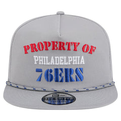 Philadelphia 76ers Throwback Property Of Golfer Snapback Hat Gray
