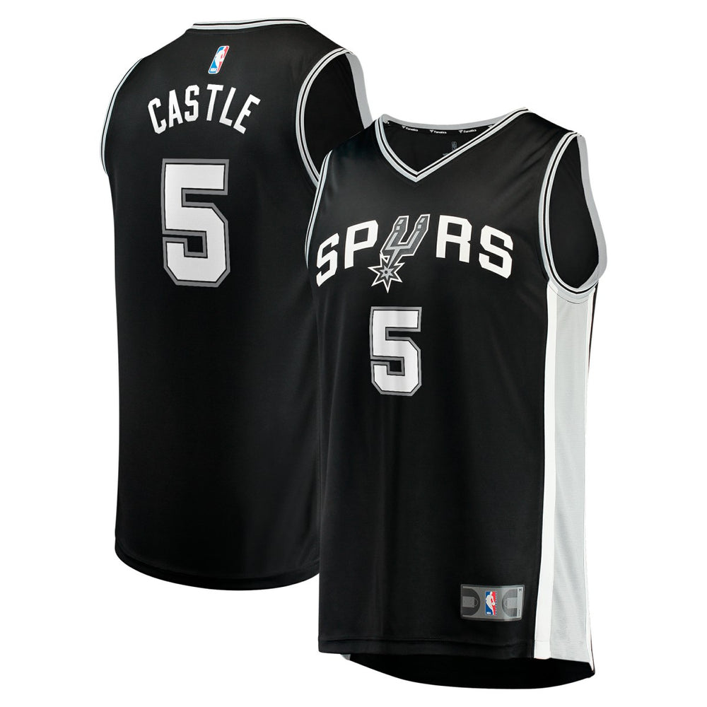 NBA Stephon Castle San Antonio Spurs 2024 NBA Draft Fast Break Player Jersey - Icon Edition - Black