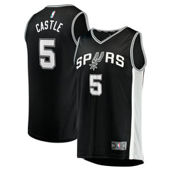 NBA Stephon Castle San Antonio Spurs 2024 NBA Draft Fast Break Player Jersey - Icon Edition - Black