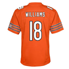 NFL Caleb Williams Chicago Bears Youth Game Jersey - Orange