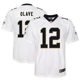 Chris Olave New Orleans Saints Youth Game Jersey White