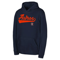 Houston Astros Youth Tailor Made Fleece Pullover Hoodie - Navy Hoodies