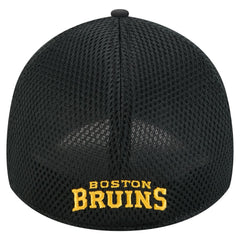 NHL Boston Bruins New Era Linear Featherweight 39THIRTY Flex Hat - Black