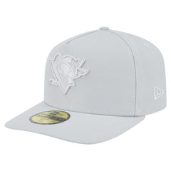 NHL Pittsburgh Penguins New Era Color Pack A-Frame 59FIFTY Fitted Hat - Gray