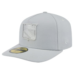 NHL New York Rangers New Era Color Pack A-Frame 59FIFTY Fitted Hat - Gray