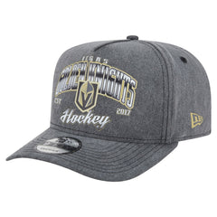 NHL Vegas Golden Knights New Era Throwback Washed A-Frame Pre-Curved 9FIFTY Snapback Hat - Charcoal