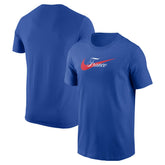 France National Team Team Wordmark Swoosh Core T-Shirt Royal