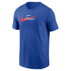 France National Team Team Wordmark Swoosh Core T-Shirt Royal