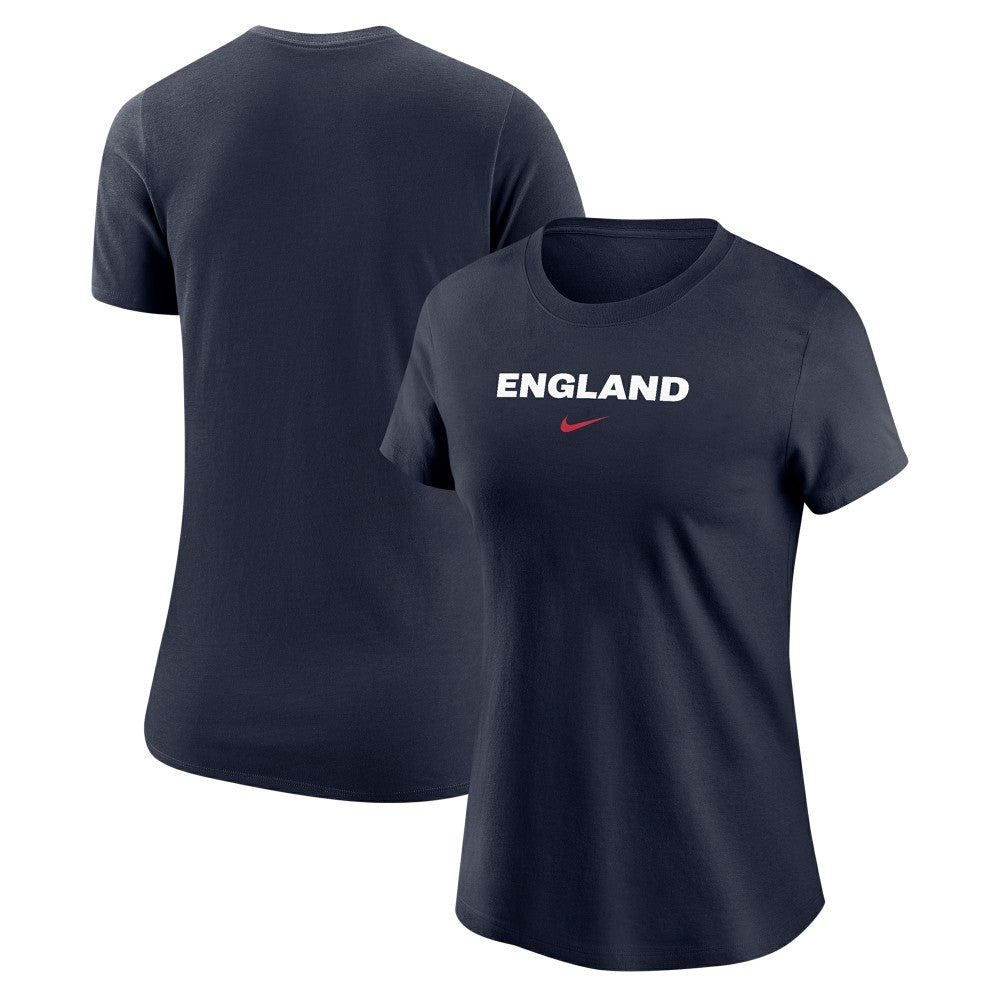 England National Team Women's Wordmark T-Shirt Navy
