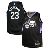 NBA Lauri Markkanen Utah Jazz Jordan Brand Youth Swingman Jersey - Statement Edition - Black for sale