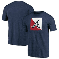 Atlanta Braves Pregame Vibe Tri-Blend T-Shirt - Navy T-shirts